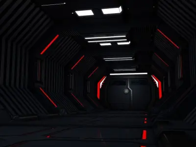 Sci Fi Corridor 3D model