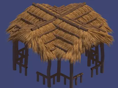 Type X - Pavilion - Bridge 3D model