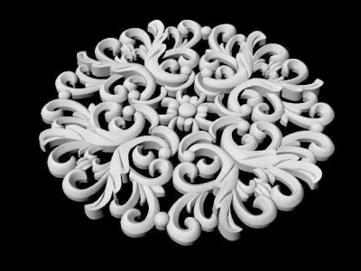 rosette dekor 3D model 22
