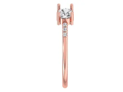 Women Light Weight Band Ring 3D print model 16