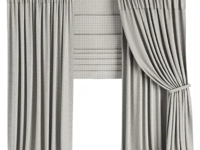 Curtain Set M65 3D model