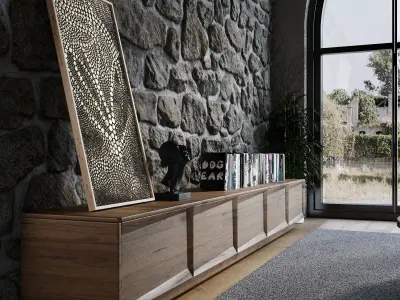 Stone Room Corona Render 3D model