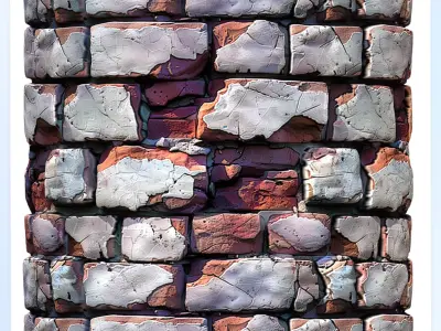  Stylized Wall Seamless Texture Texture buy