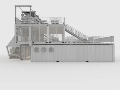 Container Cafe 6 3D model