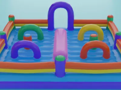inflatable for kids large size 3D model