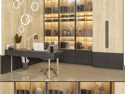 office furniture 19 3D model