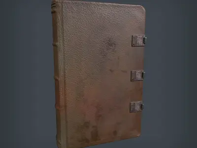 Medieval Book Low-poly 3D model