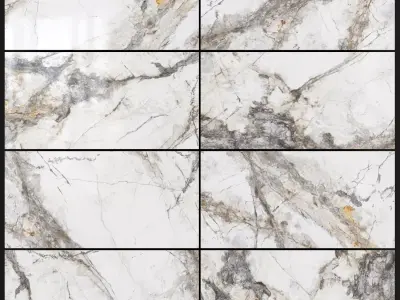 Yurtbay Seramik Invisible Marble Grey 600x1200 3D model