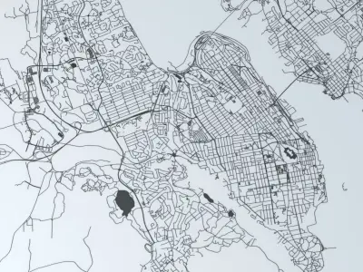 Halifax Road Network and Streets 3D model