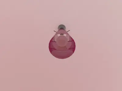 Burger King Light Low-poly 3D model