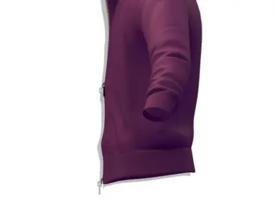 Cartoon High Poly Subdivision Purple Jacket Low-poly 3D model