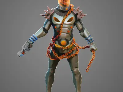 Cosmic Ghost Rider High Poly model 3D model