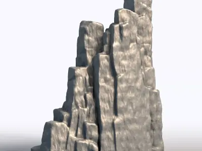 Stone Carved Sculpture Gothic Rock Carving Art  3D print model