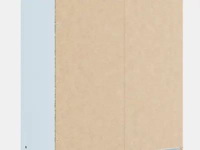 BAGGEBO Cupboard with doors Low-poly 3D model