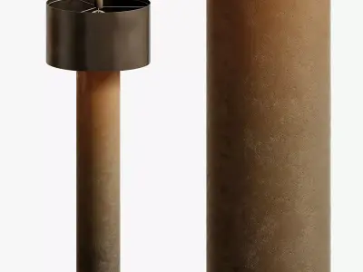 Global Views Tortoise Drum Floor Lamp 3D model