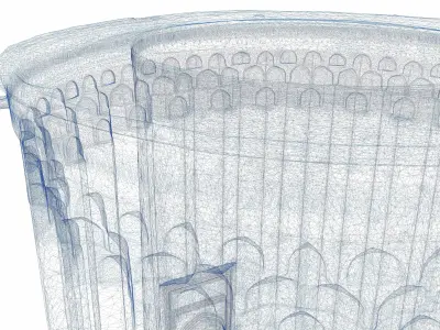 LOW-POLY HIGH-RESOLUTION HISTORICAL TOWER Low-poly 3D model