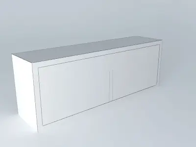 Cabinet Shelf DOORS HZO 4 12 BRW Milano Oak 3D model