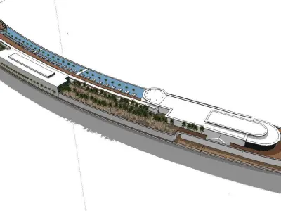 vacation spot-Resort-Fashion Leisure Hotel-0139 3D model