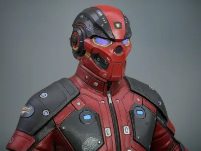Sci-Fi Clothing Pack 01 - Basic Low-poly 3D model