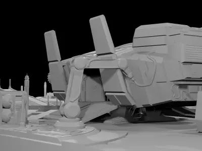 Cargo Ship 3D print model