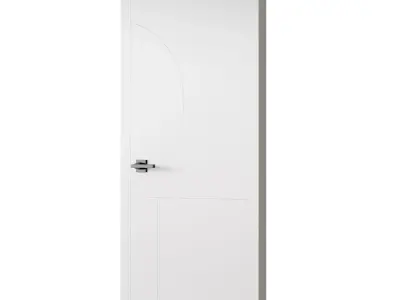 Modern Flush Interior Door 16 3D model