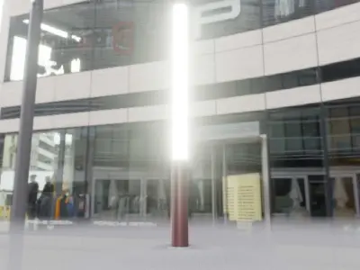 Dark Red Light-Column -13- Street-Light 9 Low-poly 3D model