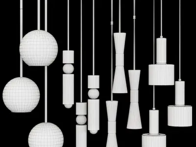 Pendant set 002 3D model