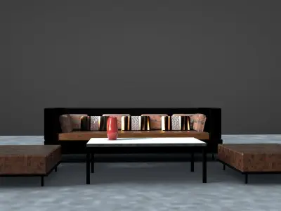3d Sofa  3D model purchase