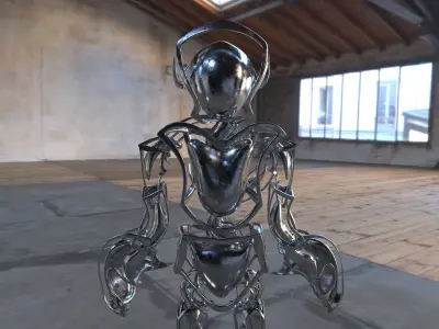 Robot 2 Low-poly 3D model purchase