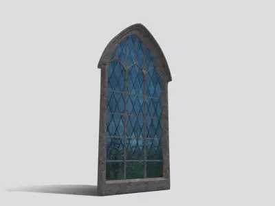 Generic Church Window Low-poly 3D model