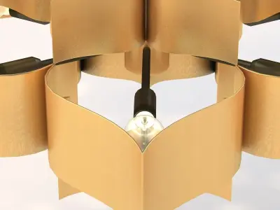 Grand Lotus Chandelier 3D model