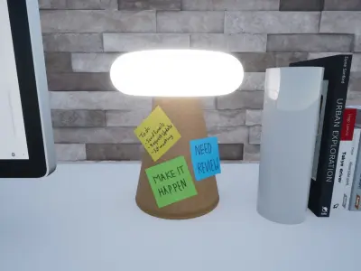 Lamp Note Pad Free 3D print model