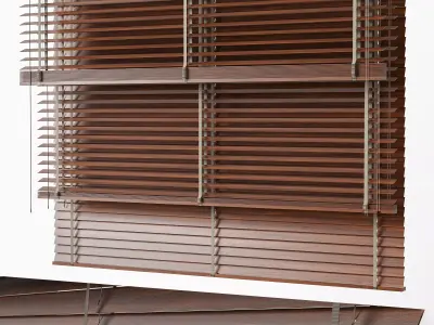 Wooden Blinds Set 11 3D model