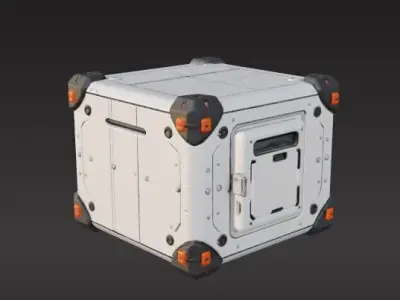 sci-fi box capsule 3D print model purchase