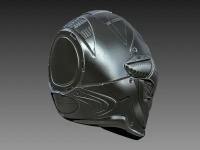 Sci-Fi Helmet 3D model