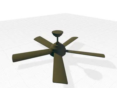 Aasiyah Ceiling Fan 3D model