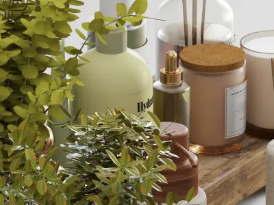 bathroom accessories 0004 3D model