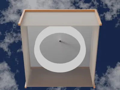 Japanese Ceiling light 3D model