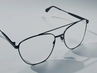 glasses pair of sunglasses 3D model