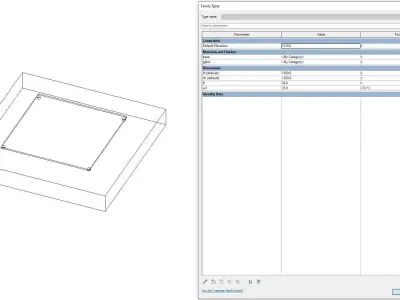 Window - Full Parametric Revit Family 3D model