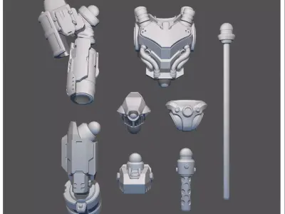 MMB Addon Shinra mech 3D print model