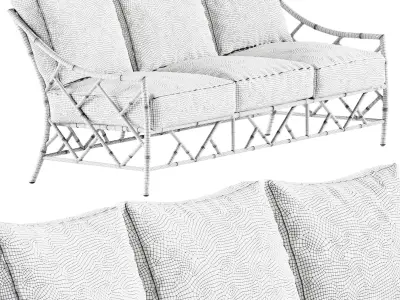 Kit Outdoor Sofa Celerie Kemble For One Kings Lane 3D model