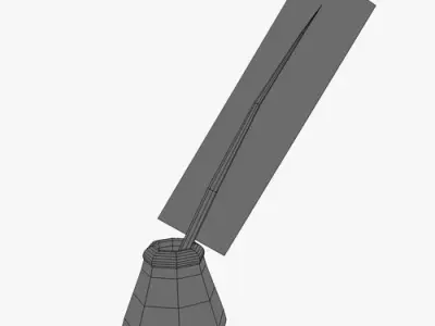 Ink feather 3D model