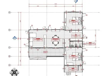 Nordic House BIM Model 3D model