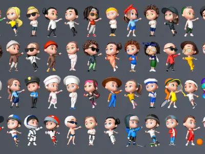 City Pack Low-poly 3D model