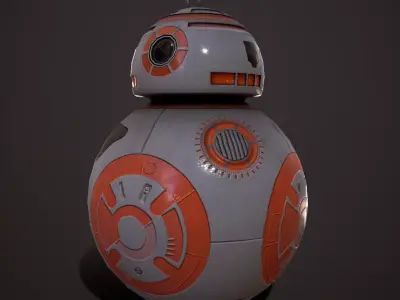 Droid V4 Low-poly 3D model