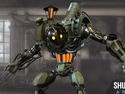 IndustrialMech02 Low-poly 3D model