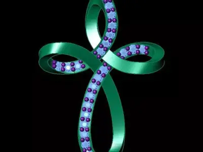 cross pendant 3D print model