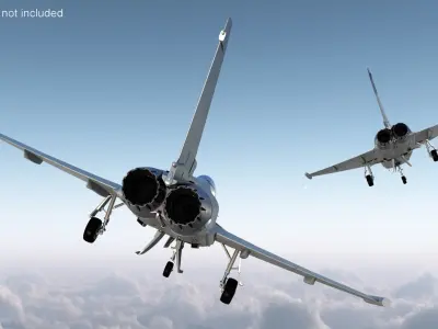  Eurofighter Typhoon Jet Rigged 