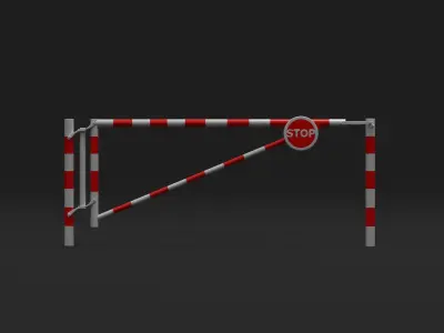 Barriers 9 barricade 3D model